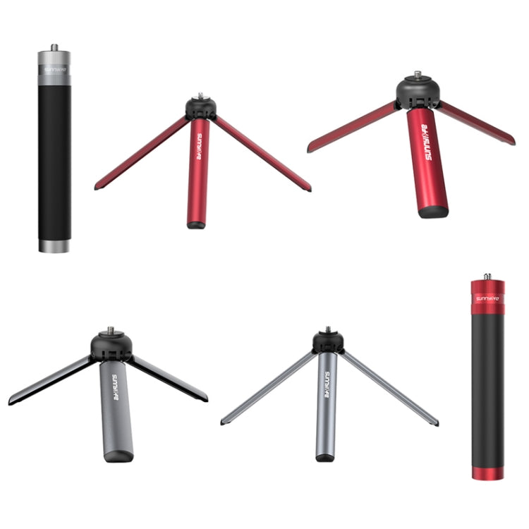 Sunnylife TY-Q9404 For GoPro11 / Insta360 X3 Pocket Desktop Tripod Stand Mini Edition (Red) - Portable Mini Tripod by Sunnylife | Online Shopping South Africa | PMC Jewellery | Buy Now Pay Later Mobicred
