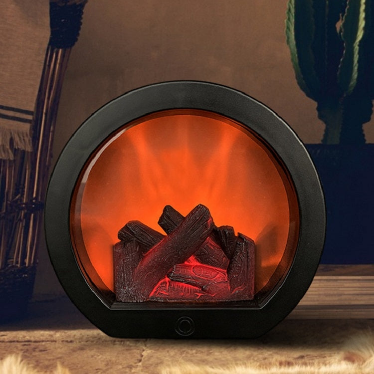 Simulation Flame Touch Switch Fireplace Light Ornaments(Semi-circular) - Novelty Lighting by PMC TechLife | Online Shopping South Africa | PMC TechLife | Buy Now Pay Later Mobicred
