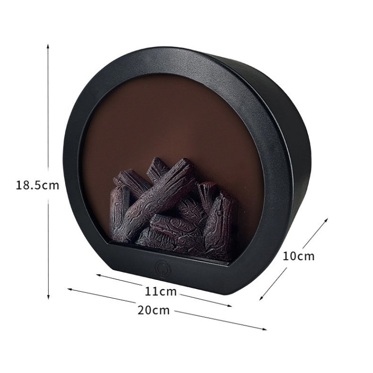 Simulation Flame Touch Switch Fireplace Light Ornaments(Semi-circular) - Novelty Lighting by PMC TechLife | Online Shopping South Africa | PMC TechLife | Buy Now Pay Later Mobicred