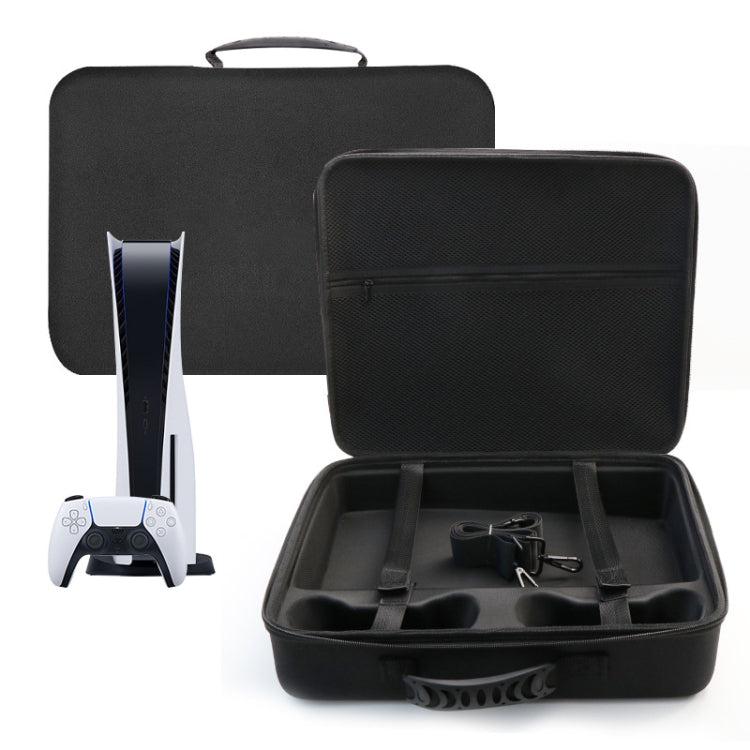 For PS5 Slim Game Console EVA Storage Bag Handbag Carrying Case(1959 Black) - Bags by PMC TechLife | Online Shopping South Africa | PMC TechLife