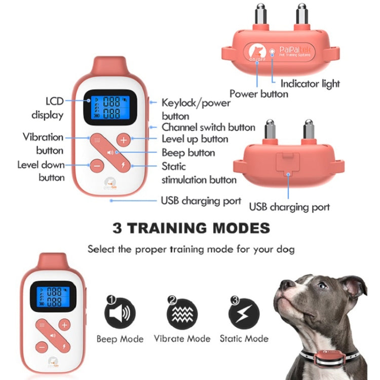 PaiPaitek PD523 1000m Remote Control Rechargeable Waterproof Dog Trainer - free shipping - PMC TechLife - Order now!