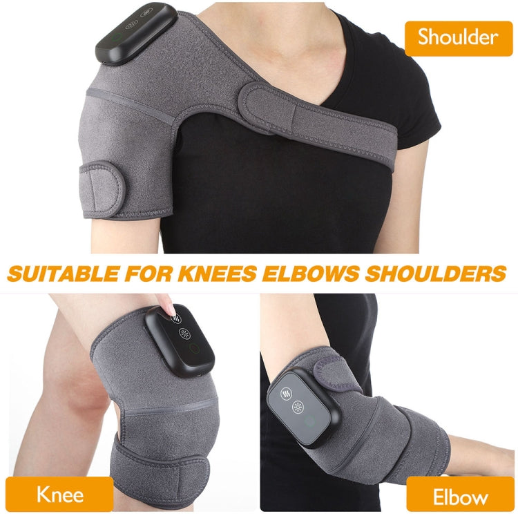 Electric Heating Therapy Knee Massager Vibration Massage Knee Pad(Gray) - free shipping - PMC TechLife - Order now!