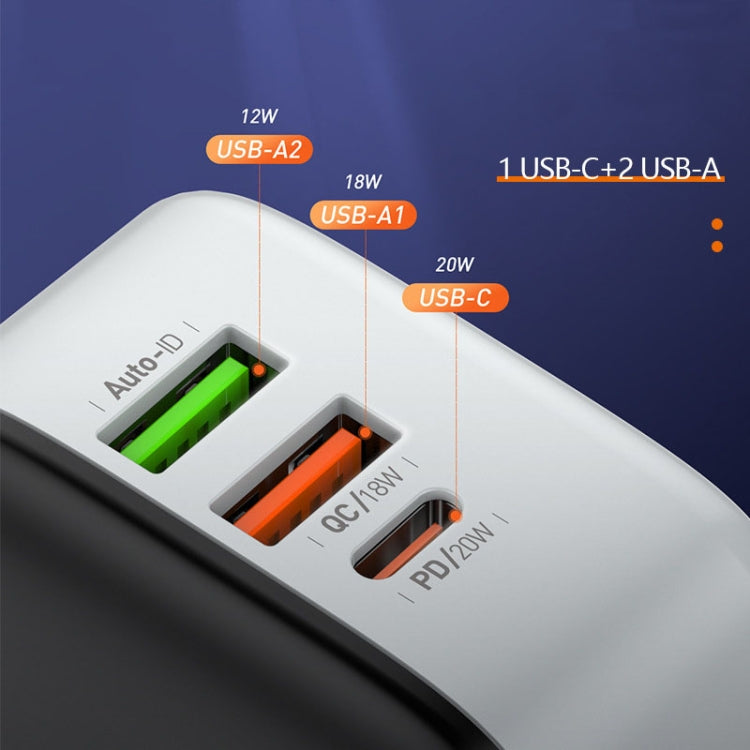 LDNIO A3513Q 32W QC3.0 3 USB Ports Phone Adapter EU Plug with Micro USB Cable - free shipping - PMC TechLife - Order now!