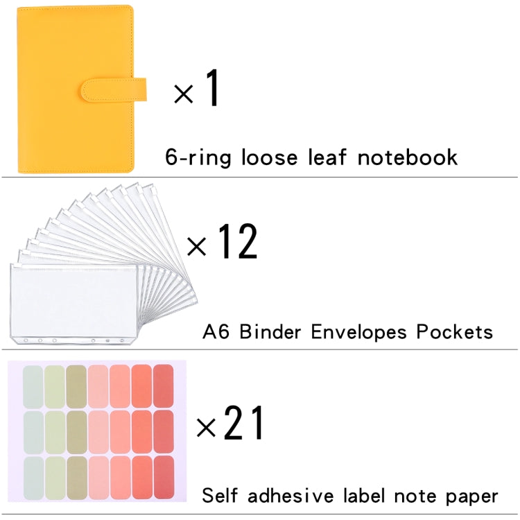 A6 Macaron Notebook PU Loose-leaf Cash Budget Handbook(Green) - Notebooks by PMc TechLife | Online Shopping South Africa | PMc TechLife | Buy Now Pay Later Mobicred