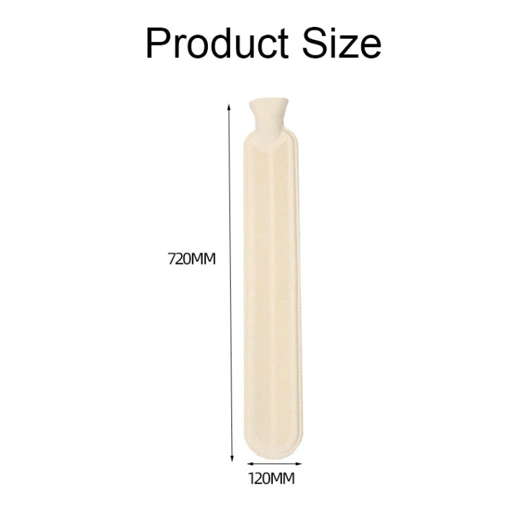 2L Long-strip Multifunctional Water-filled Rubber Hot Water Bags, Spec: Beige Leopard - Hot Water Bags by PMC TechLife | Online Shopping South Africa | PMC TechLife | Buy Now Pay Later Mobicred