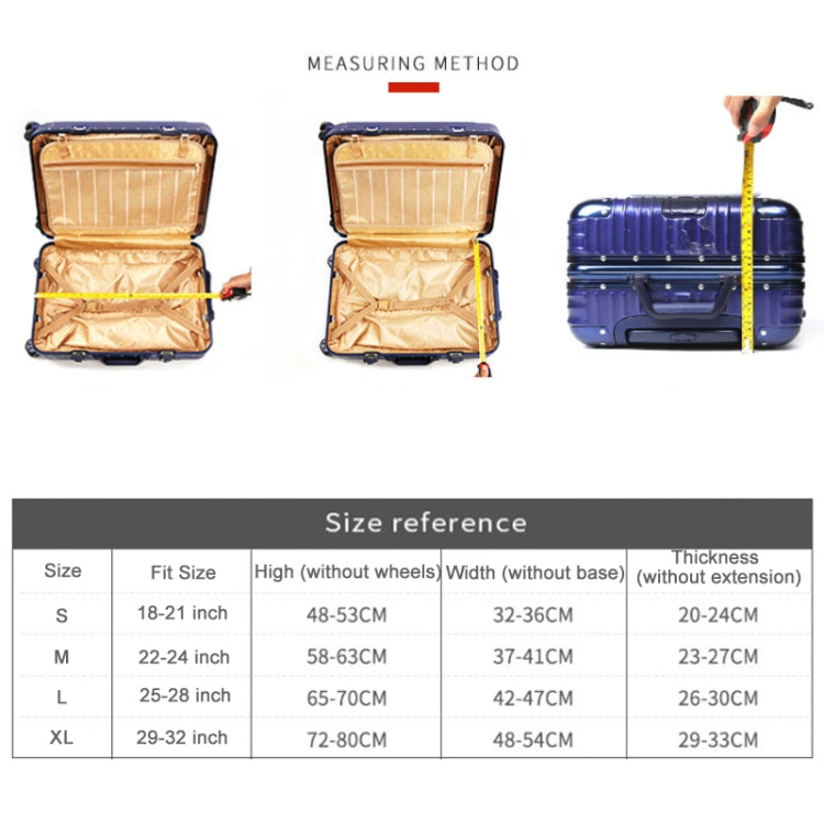 Thickened Wear-resistant Stretch Luggage Dust-proof Protective Cover, Size: L(Wine Red) - Dust Covers by PMC TechLife | Online Shopping South Africa | PMC TechLife