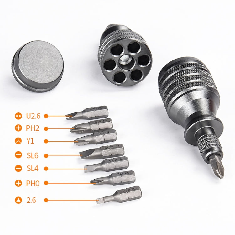7 In 1 S2 Screwdriver Titanium Palm Aluminum Screwdriver - Screwdriver Tools by PMc TechLife | Online Shopping South Africa | PMc TechLife | Buy Now Pay Later Mobicred