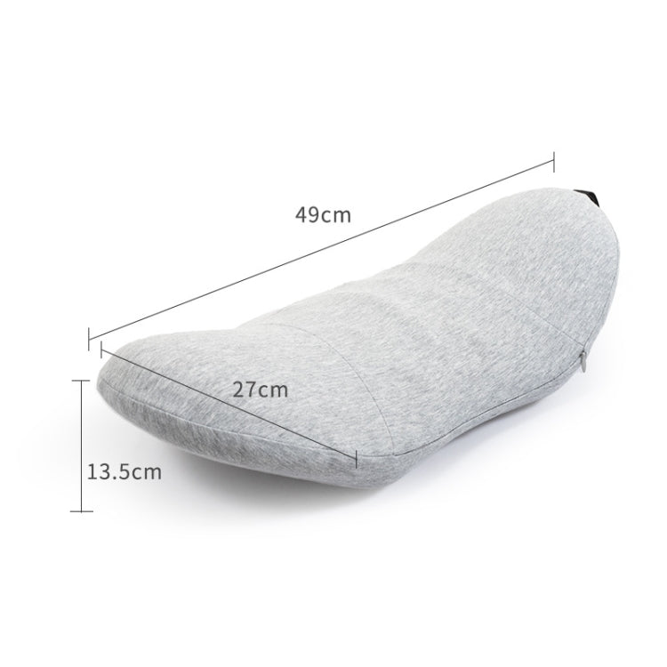 Memory Foam Lumbar Spine Cushion Pregnant Women Sleeping Lumbar Pillow(Light Gray Crescent) - Cushions & Pillows by PMC Jewellery | Online Shopping South Africa | PMC Jewellery | Buy Now Pay Later Mobicred