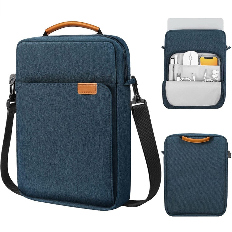 Vertical Laptop Bag Handheld Shoulder Crossbody Bag, Size: 13 Inch(Dark Blue) - 13.3 inch by PMC TechLife | Online Shopping South Africa | PMC TechLife