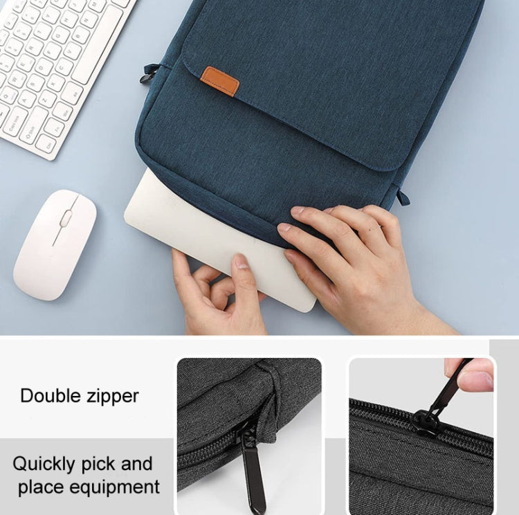 Vertical Laptop Bag Handheld Shoulder Crossbody Bag, Size: 13 Inch(Light Gray) - 13.3 inch by PMC TechLife | Online Shopping South Africa | PMC TechLife