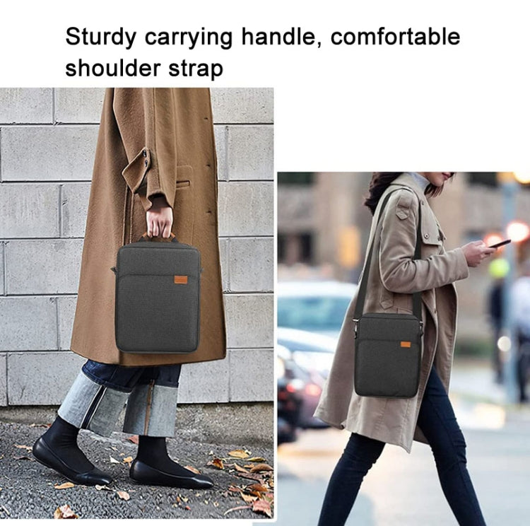 Vertical Laptop Bag Handheld Shoulder Crossbody Bag, Size: 13 Inch(Light Gray) - 13.3 inch by PMC TechLife | Online Shopping South Africa | PMC TechLife