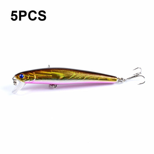 5 PCS M0205 9.6cm/9.8g Minnow Bionic Fake Bait Plastic Floating Hard Bait(6) - Fishing Lures by PMC Jewellery | Online Shopping South Africa | PMC Jewellery | Buy Now Pay Later Mobicred