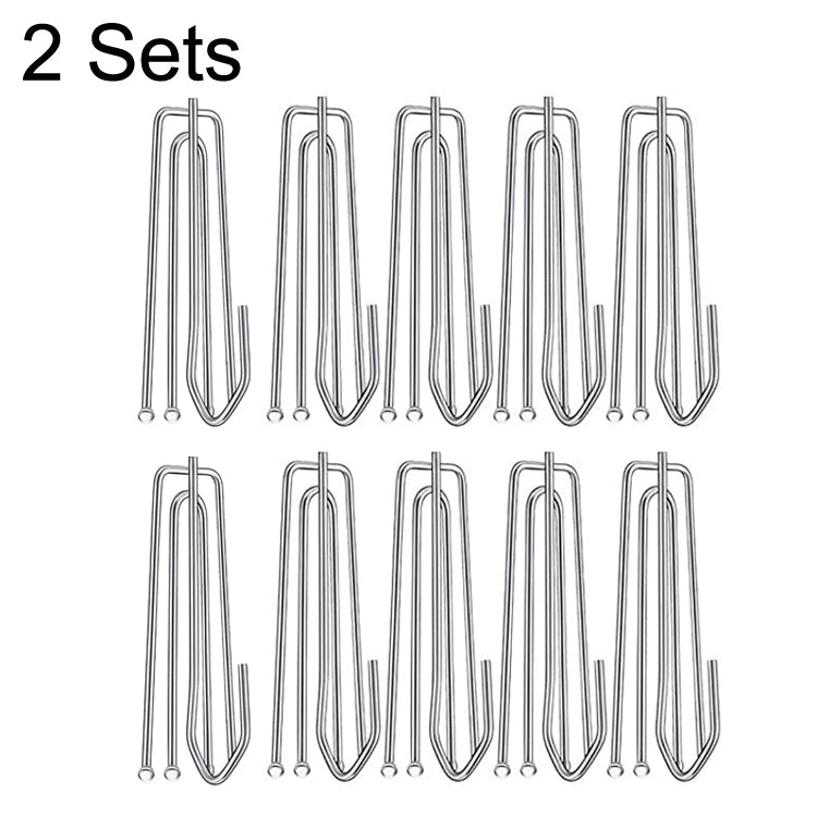 2 Sets Four Claw Hook Set Curtain Replacement Hook(Silver) - Curtain Decorative Accessories by PMC TechLife | Online Shopping South Africa | PMC TechLife | Buy Now Pay Later Mobicred
