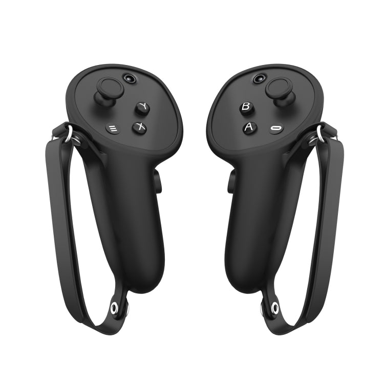 For Meta Quest Pro 1 Pair Handle Silicone Case Cover VR Accessories(Black) - VR Accessories by PMC Jewellery | Online Shopping South Africa | PMC Jewellery | Buy Now Pay Later Mobicred