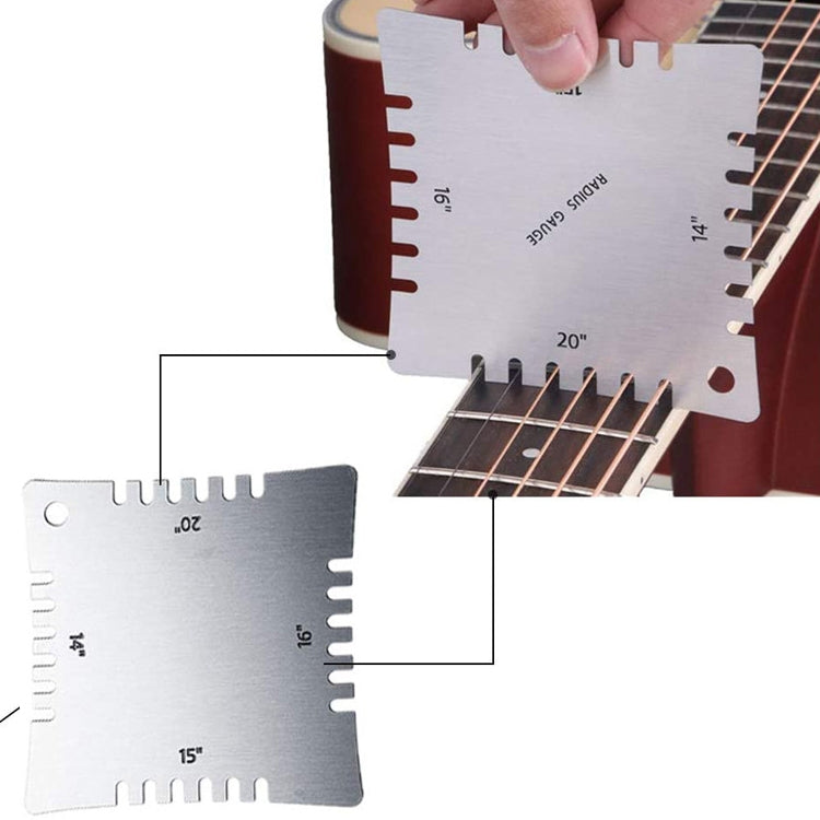 4 PCS/ Set Guitar With Teeth Ruler Guitar Repair Measuring Ruler Tools - Stringed Instruments by PMC Jewellery | Online Shopping South Africa | PMC Jewellery