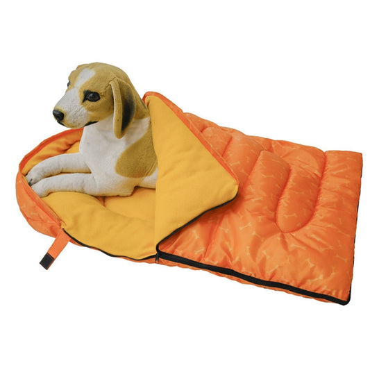 Pet Supplies Pet Shelter Dogs Waterproof Warm Sleeping Bag, Color: Dog Bone Orange - Beds by PMC Jewellery | Online Shopping South Africa | PMC Jewellery | Buy Now Pay Later Mobicred