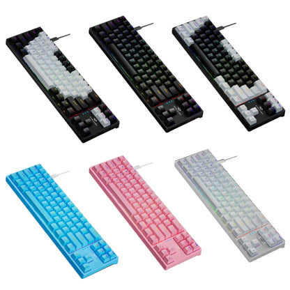 Dark Alien K710 71 Keys Glowing Game Wired Keyboard, Cable Length: 1.8m, Color: Blue Green Shaft - Wired Keyboard by Dark Alien | Online Shopping South Africa | PMC Jewellery | Buy Now Pay Later Mobicred