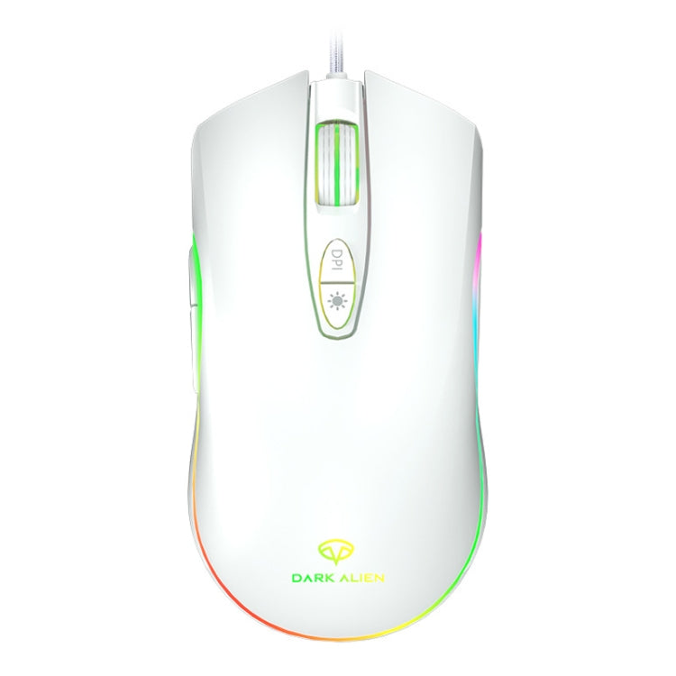 Dark Alien V600 7 Keys Office Computer Business Mouse, Cable Length: 1.42m(White) - Wired Mice by Dark Alien | Online Shopping South Africa | PMC Jewellery | Buy Now Pay Later Mobicred