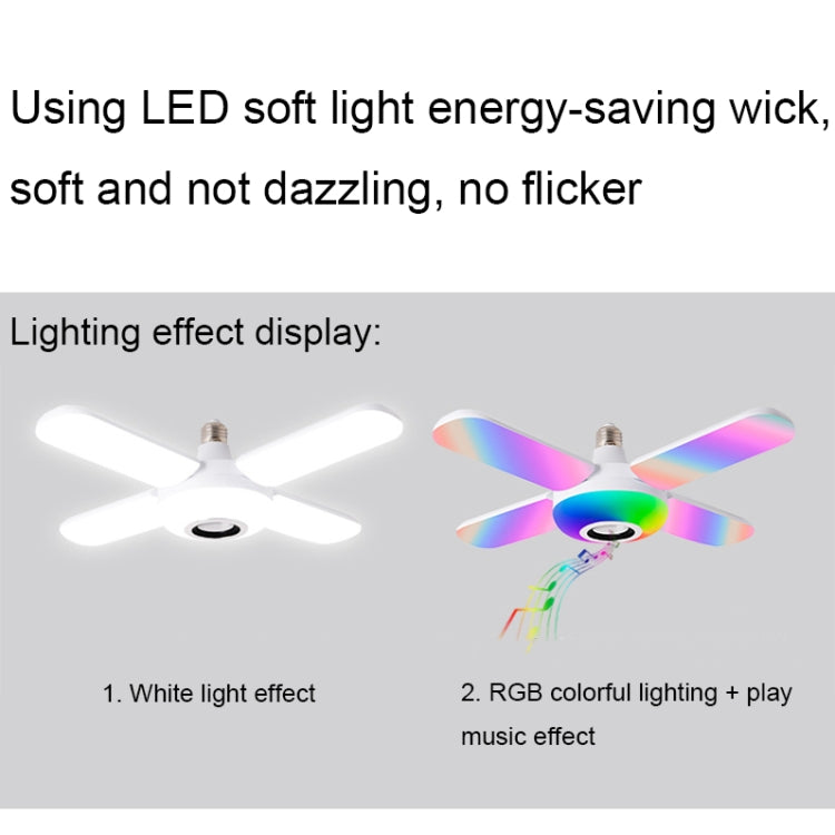 Smart Remote Control Colorful Folding Music Bulb Light with Audio Function, Spec: 4+1 - free shipping - PMC TechLife - Order now!