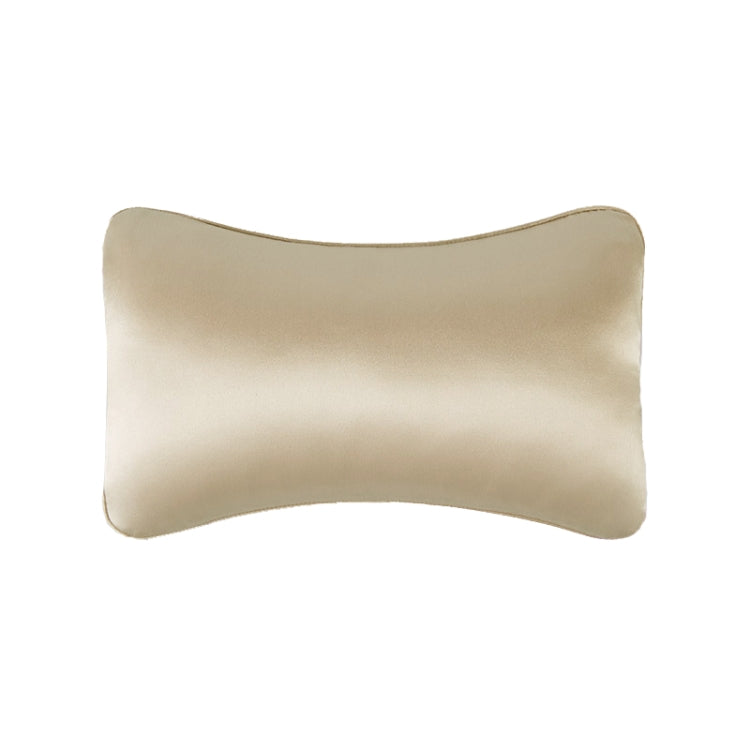 TZ19 Silk Car Head Pillow Car Memory Foam Comfort Lumbar Support(Champagne) - Seat Accessories by PMC Jewellery | Online Shopping South Africa | PMC Jewellery | Buy Now Pay Later Mobicred