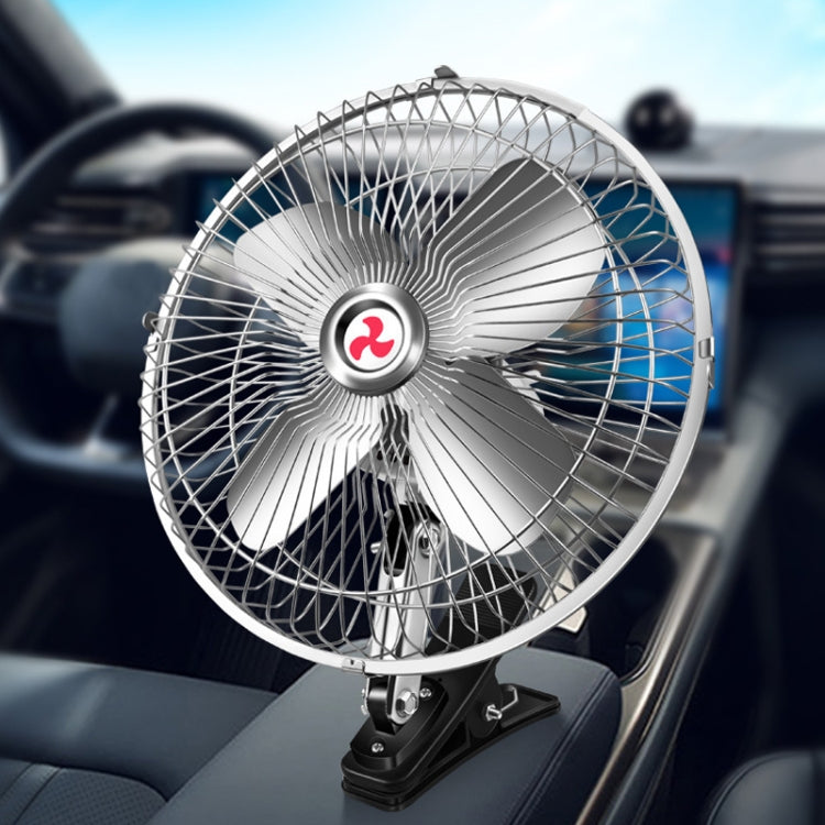 Car Powerful Fixing Clip Cooling High Wind Power Electric Fan, Specification: 6 inch Black 12V - Heating & Fans by PMC TechLife | Online Shopping South Africa | PMC TechLife | Buy Now Pay Later Mobicred