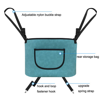 DE RAN FU Car Seat Storage Bag Chair Back Fur Leather Storage Bag(Blue) - Stowing Tidying by DE RAN FU | Online Shopping South Africa | PMC Jewellery | Buy Now Pay Later Mobicred