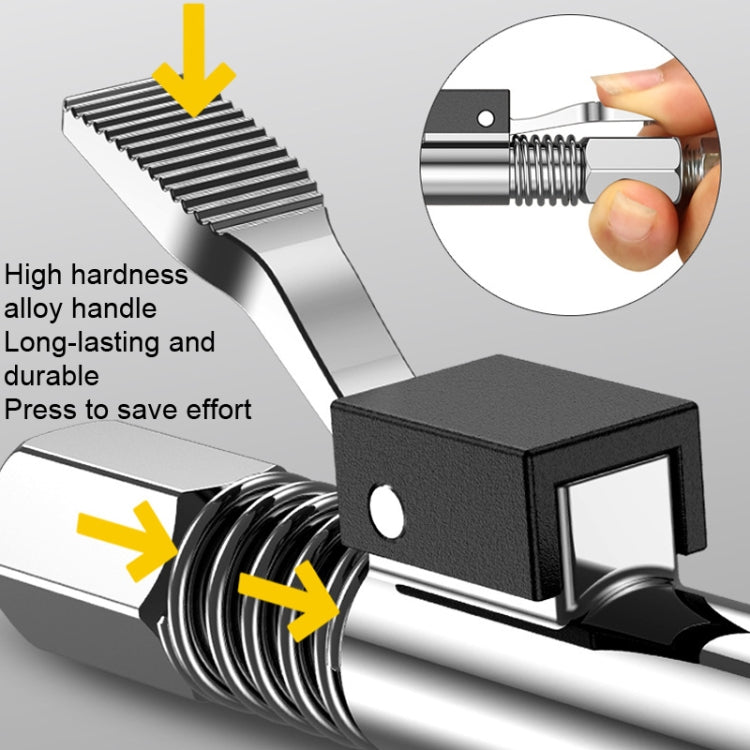PC002 Lock Clamp Type High Pressure Grease Nozzle, Style: Butter Mouth+60cm Hose+3 Heads - Other Tools by PMC TechLife | Online Shopping South Africa | PMC TechLife | Buy Now Pay Later Mobicred