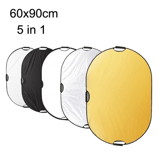 Selens  5 In 1 (Gold / Silver  / White / Black / Soft Light) Folding Reflector Board, Size: 60x90cm -  by Selens | Online Shopping South Africa | PMC Jewellery | Buy Now Pay Later Mobicred