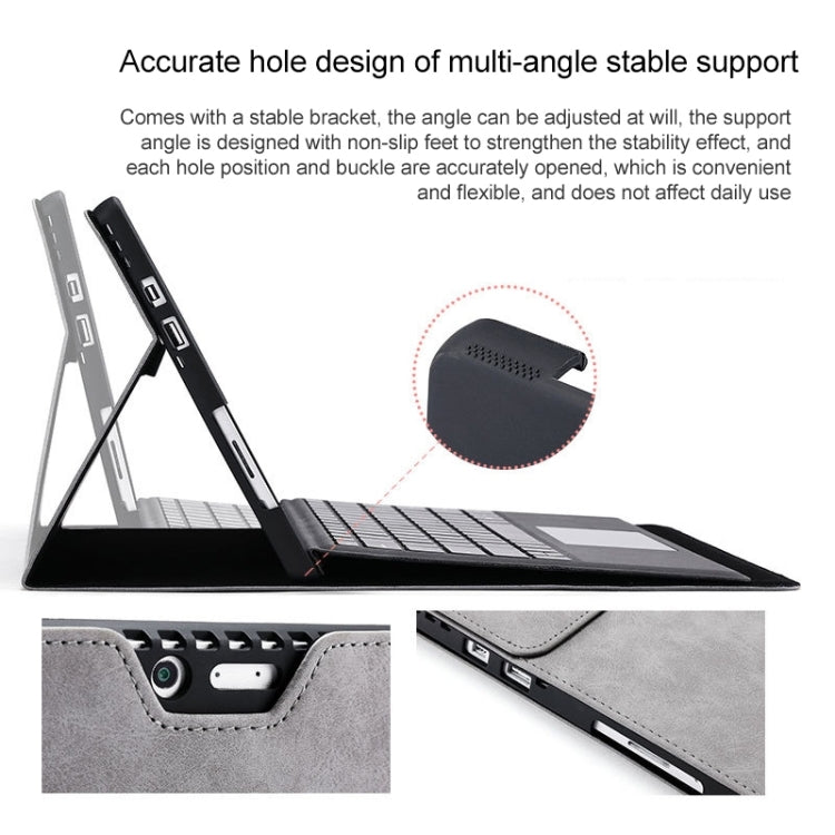 For Microsoft Surface Pro 9 Tablet Protective Case Holder(South African Sheepskin Gray Case) - free shipping - PMC Jewellery - Order now!