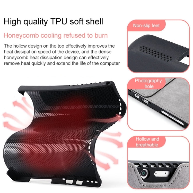 For Microsoft Surface Pro 9 Tablet Protective Case Holder(South African Sheepskin Red Case) - Others by PMC TechLife | Online Shopping South Africa | PMC TechLife