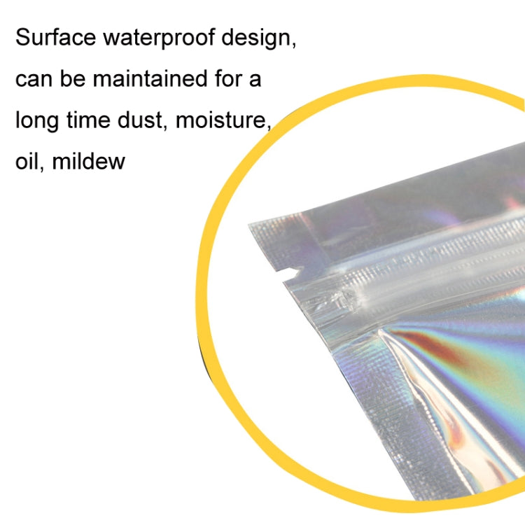 100PCS Laser Self-sealing Packaging Bag Data Line Aluminum Foil Plastic Bag , Size: 13x25cm -  by PMC TechLife | Online Shopping South Africa | PMC TechLife