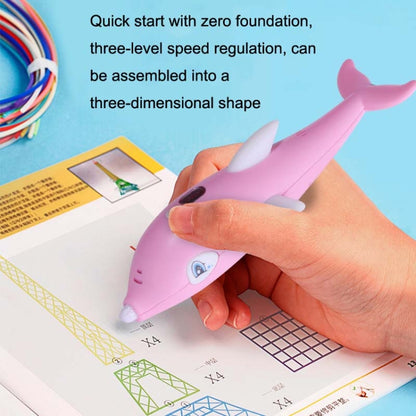 Children 3D Printing Pen Low Temperature Intelligent Screen Display Voice Drawing Pen, Style:, Color: 3 Colors (Blue) - 3D Printer by PMC Jewellery | Online Shopping South Africa | PMC Jewellery | Buy Now Pay Later Mobicred