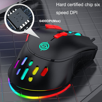 K-Snake Q15 9 Keys RGB Light Effect Wired Mechanical Mouse, Cable Length: 1.5m(White) - Wired Mice by K-Snake | Online Shopping South Africa | PMC Jewellery | Buy Now Pay Later Mobicred