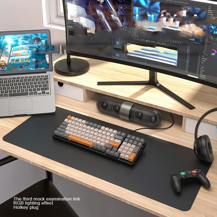ZIYOU LANG  K3 100 Keys Game Glowing Wired Mechanical Keyboard, Cable Length: 1.5m, Style: Micro Light Hot Plug Version Red Axis - free shipping - PMC Jewellery - Order now!