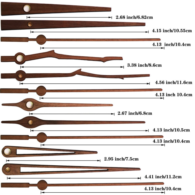 Quartz Clock Dial Repair Kit DIY Wall Clock Parts,Spec: Movement+S04 Wooden Needle - DIY Clocks by PMC TechLife | Online Shopping South Africa | PMC TechLife
