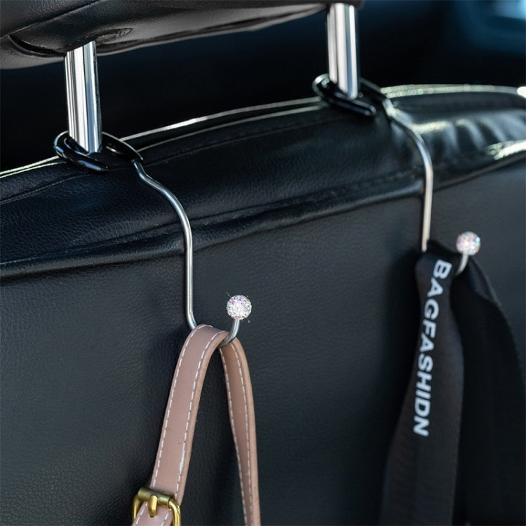 Multifunctional Car Seat Hooks With Diamond Inlay(Pink) - Auto Fastener & Clips by PMC TechLife | Online Shopping South Africa | PMC TechLife | Buy Now Pay Later Mobicred