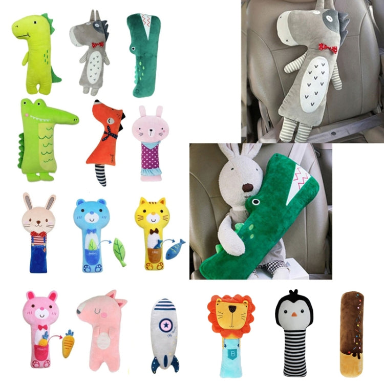 50cm Children Car Belt Cartoon Shoulder Protector Pillow(Lion 2) - Seat Belts & Padding by PMC Jewellery | Online Shopping South Africa | PMC Jewellery | Buy Now Pay Later Mobicred