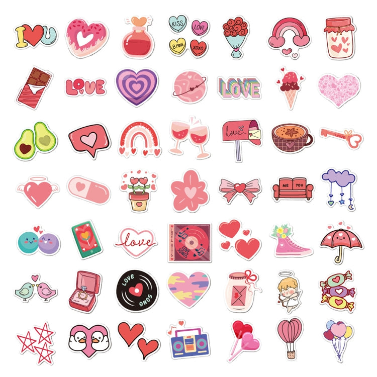 4sets Valentine Day Gifts Decorative Stickers Cartoon Waterproof Water Cup Sticker, Spec: N14 - Handbook Decorative Stickers by PMC Jewellery | Online Shopping South Africa | PMC Jewellery