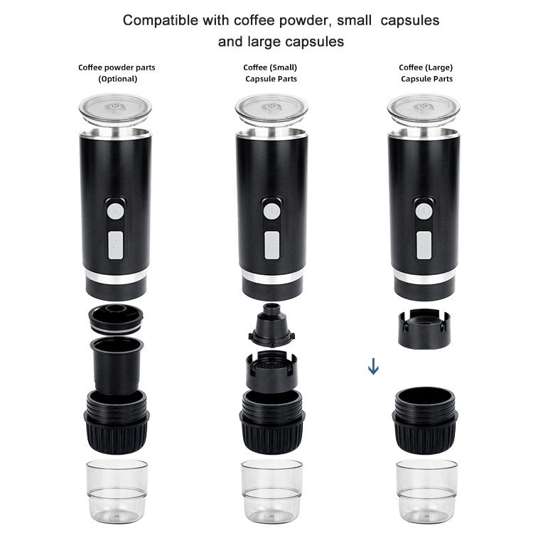 KFJ100 Portable Universal Automatic Espresso Capsule Coffee Maker(Black) - free shipping - PMC TechLife - Order now!