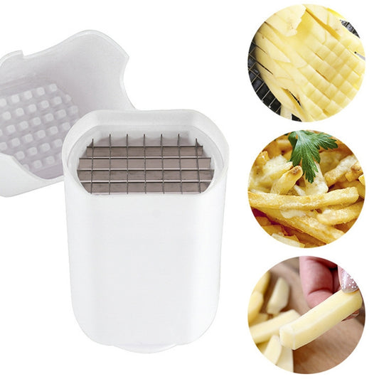 YG-PC01 44 Grid Potato Cutter Fast Stainless Steel Fries Cut With Cover(White) - Cutter & Peeler by PMC Jewellery | Online Shopping South Africa | PMC Jewellery