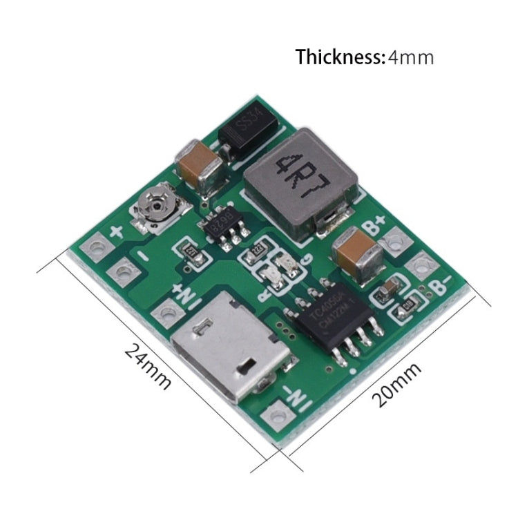 3.7V 18650 Single Cell Lithium Battery Adjustable Boost Voltage Converter Module With Charging Circuit - Boards & Shields by PMC Jewellery | Online Shopping South Africa | PMC Jewellery