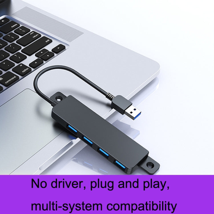 HS080-R USB3.0 60cm 4 Ports Collection High Speed HUB Extensors - USB 3.0 HUB by PMC Jewellery | Online Shopping South Africa | PMC Jewellery | Buy Now Pay Later Mobicred