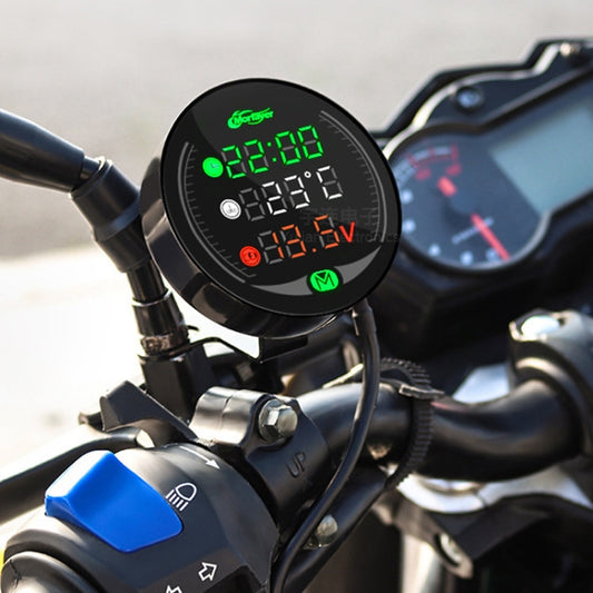 Morfayer YL-M05 5 In 1 Environmental Temperature Model 9-24V LED Night Vision Motorcycle Modification Instrument - Electrical Instruments by PMC Jewellery | Online Shopping South Africa | PMC Jewellery | Buy Now Pay Later Mobicred