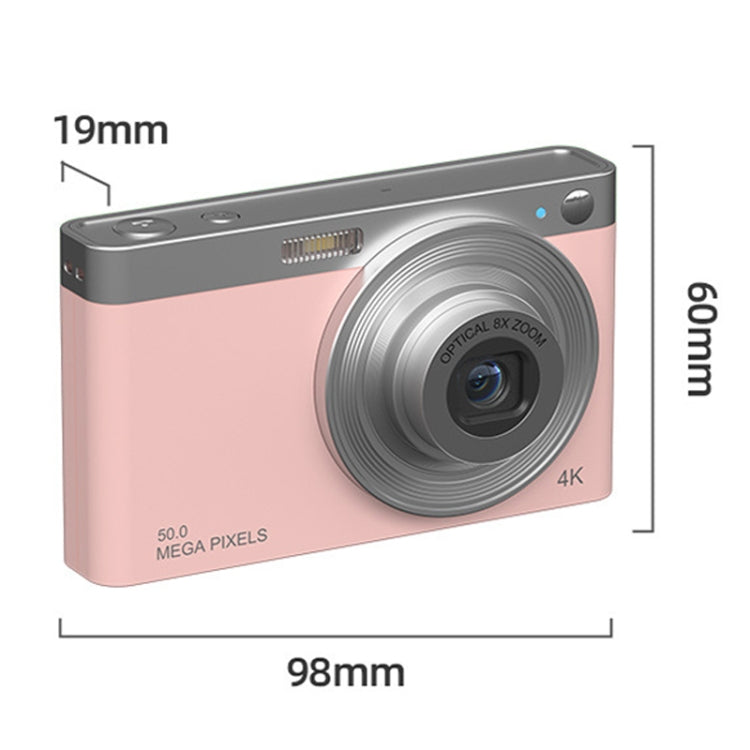 C13 2.88 inch 4K 8X Optical Zoom Telescopic Lens HD Digital Camera, Spec: Pink - Children Cameras by PMC Jewellery | Online Shopping South Africa | PMC Jewellery | Buy Now Pay Later Mobicred