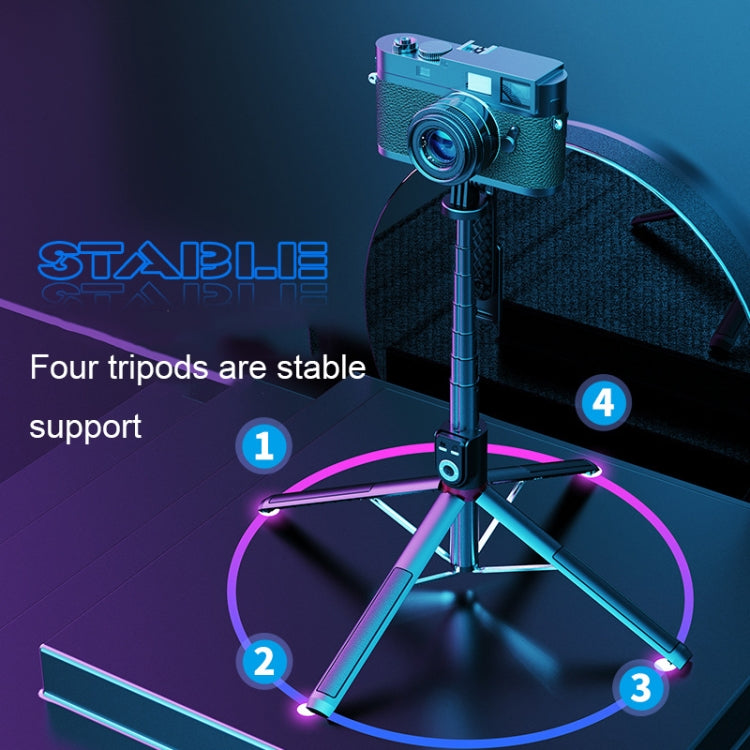 360-degree Rotating Foldable Bluetooth Selfie Sticks Live Stand, Spec: P225 TK (Single Clip) - Selfie Sticks by PMC TechLife | Online Shopping South Africa | PMC TechLife | Buy Now Pay Later Mobicred