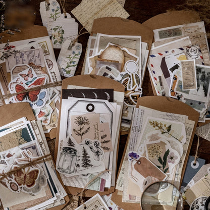 2sets 30 In 1 Vintage Collection Room Series Handbook Stickers Notes Packet(Mountains and Raw Moon Night) - Handbook Decorative Stickers by PMC Jewellery | Online Shopping South Africa | PMC Jewellery
