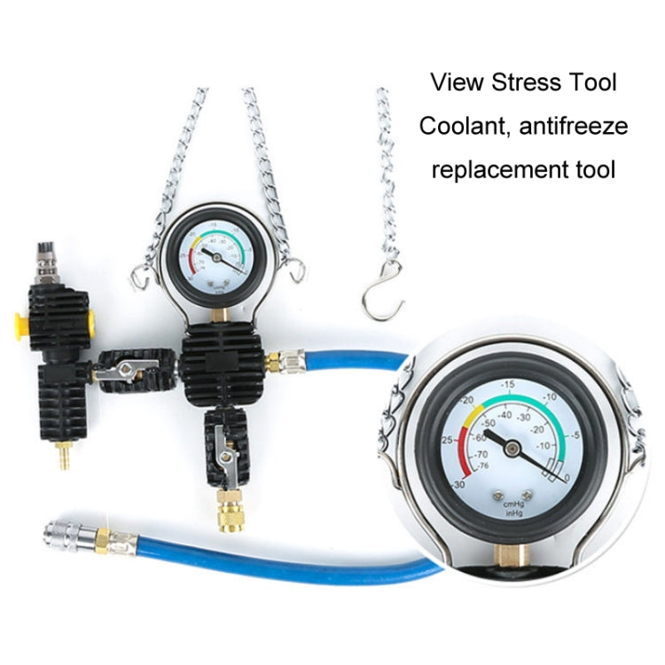 Automotive Water Tank Leak Test Pressure Gauge Coolant Replacement Filler(Plastic Box) - Clocks & Car Meters by PMC Jewellery | Online Shopping South Africa | PMC Jewellery