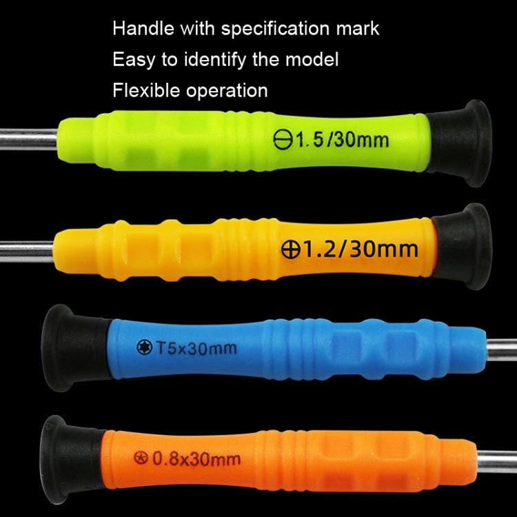 20pcs Mini Screwdriver Anti-Slip Mobile Phone Disassembly Maintenance Tools, Series: 1.5 Straight - Screwdriver by PMC TechLife | Online Shopping South Africa | PMC TechLife