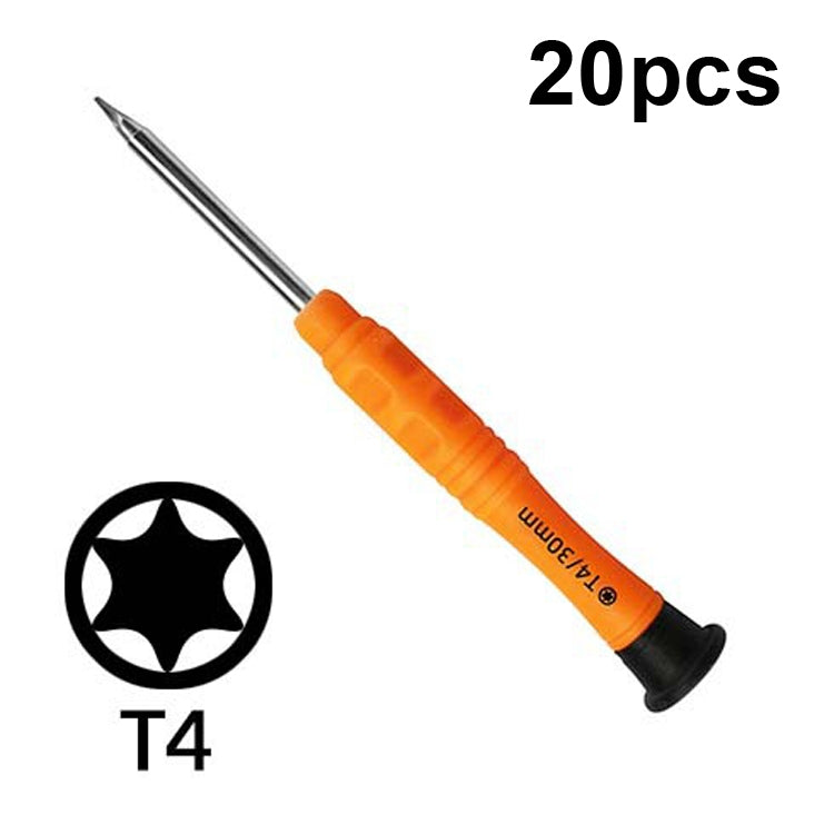 20pcs Mini Screwdriver Anti-Slip Mobile Phone Disassembly Maintenance Tools, Series: T4 - Screwdriver by PMC Jewellery | Online Shopping South Africa | PMC Jewellery