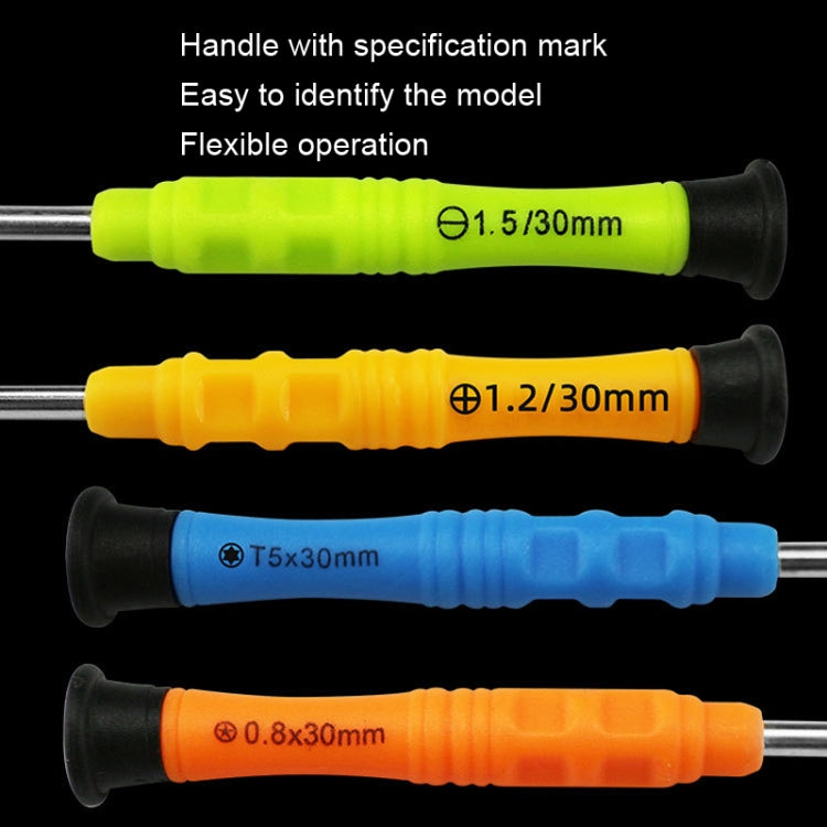 20pcs Mini Screwdriver Anti-Slip Mobile Phone Disassembly Maintenance Tools, Series: T4 - Screwdriver by PMC Jewellery | Online Shopping South Africa | PMC Jewellery